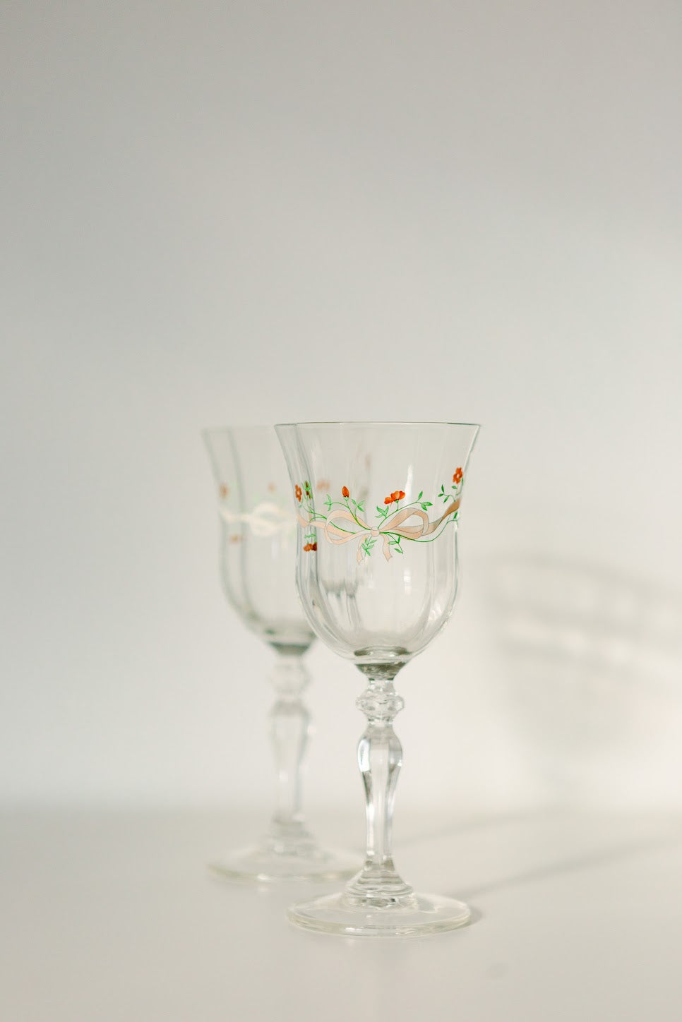 Vintage Eternal Beau Wine Glasses | Set of 6