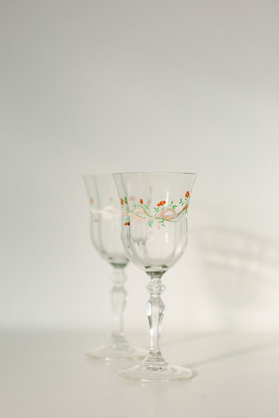 Vintage Eternal Beau Wine Glasses | Set of 6 - IDYLL MANOR