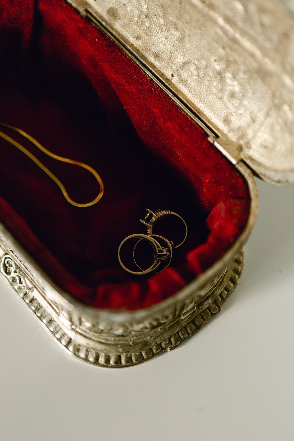 Antique Engraved Jewelry Box - IDYLL MANOR