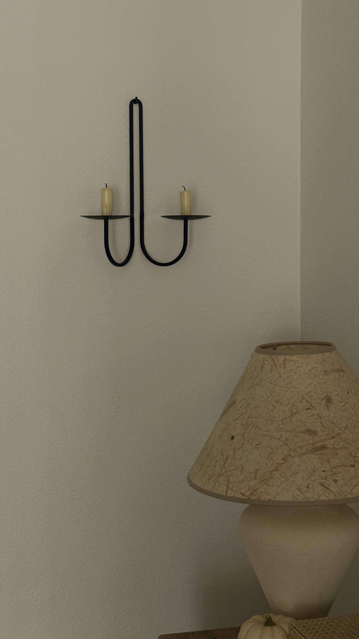Double Arm Iron Sconce - IDYLL MANOR