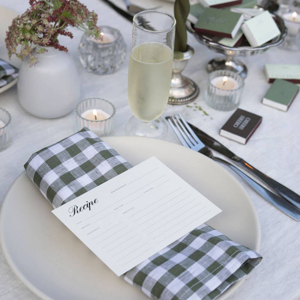 Recipe Card No. 01 | Set of 12 - IDYLL MANOR