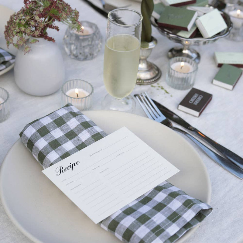 Recipe Card No. 01 | Set of 12 - IDYLL MANOR