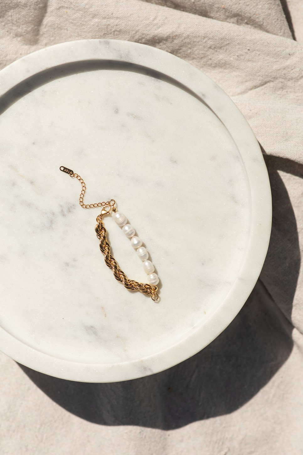 Colette Half Chain Pearl Bracelet