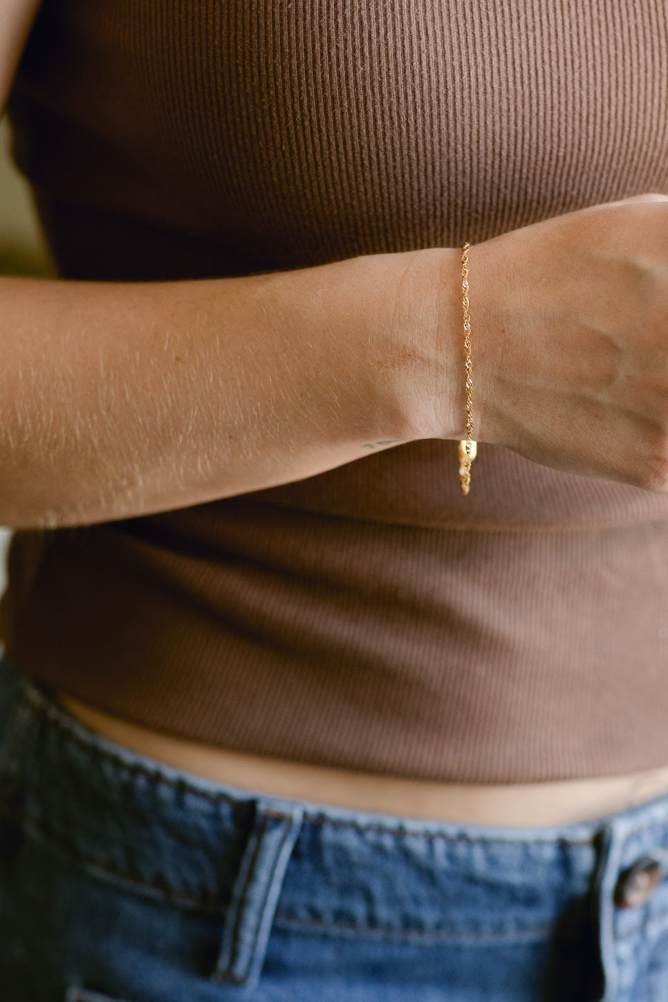 Twisted Link Chain Bracelet