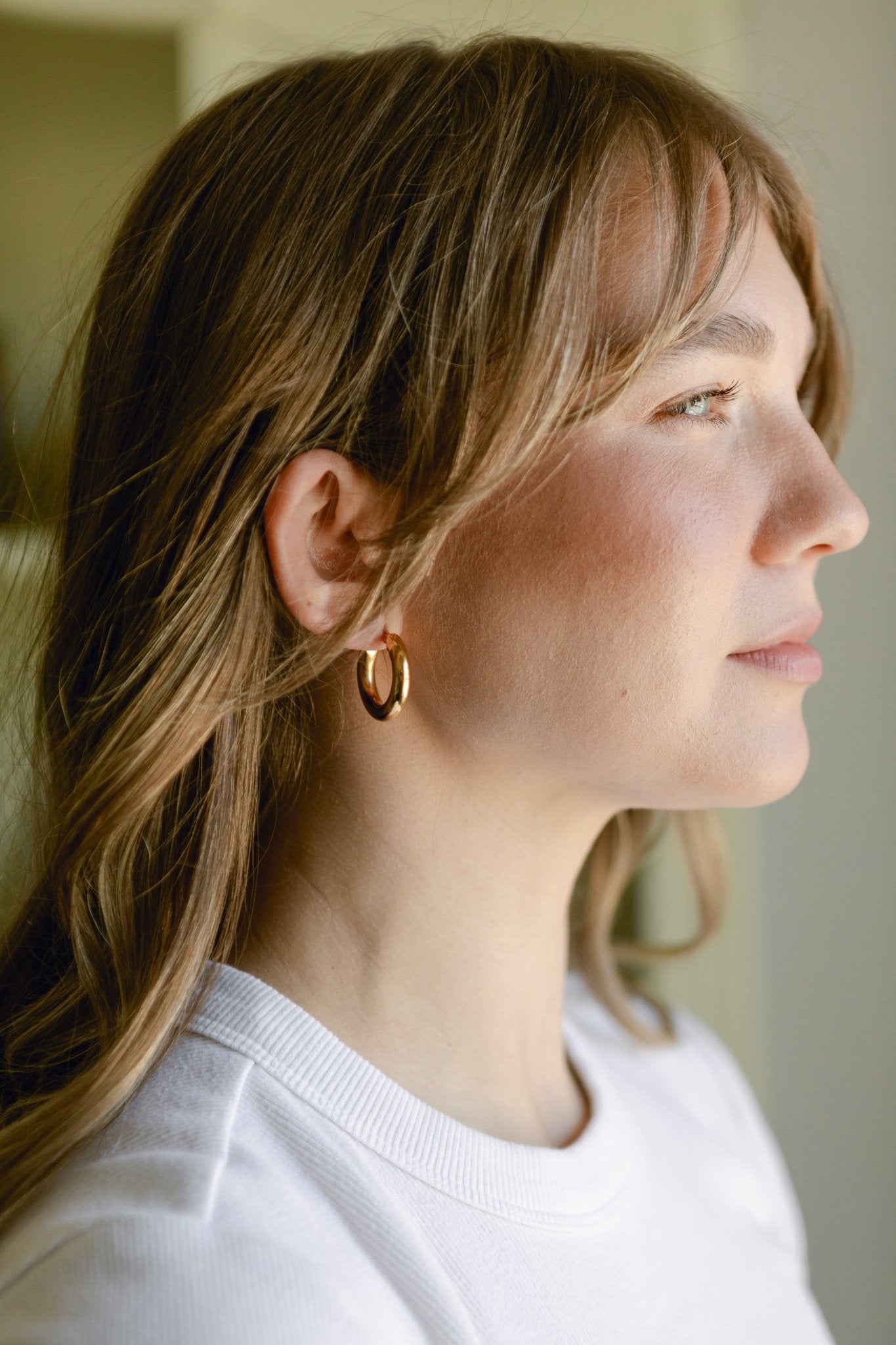 Chunky Staple Hoops (Multiple Sizes) - IDYLL MANOR