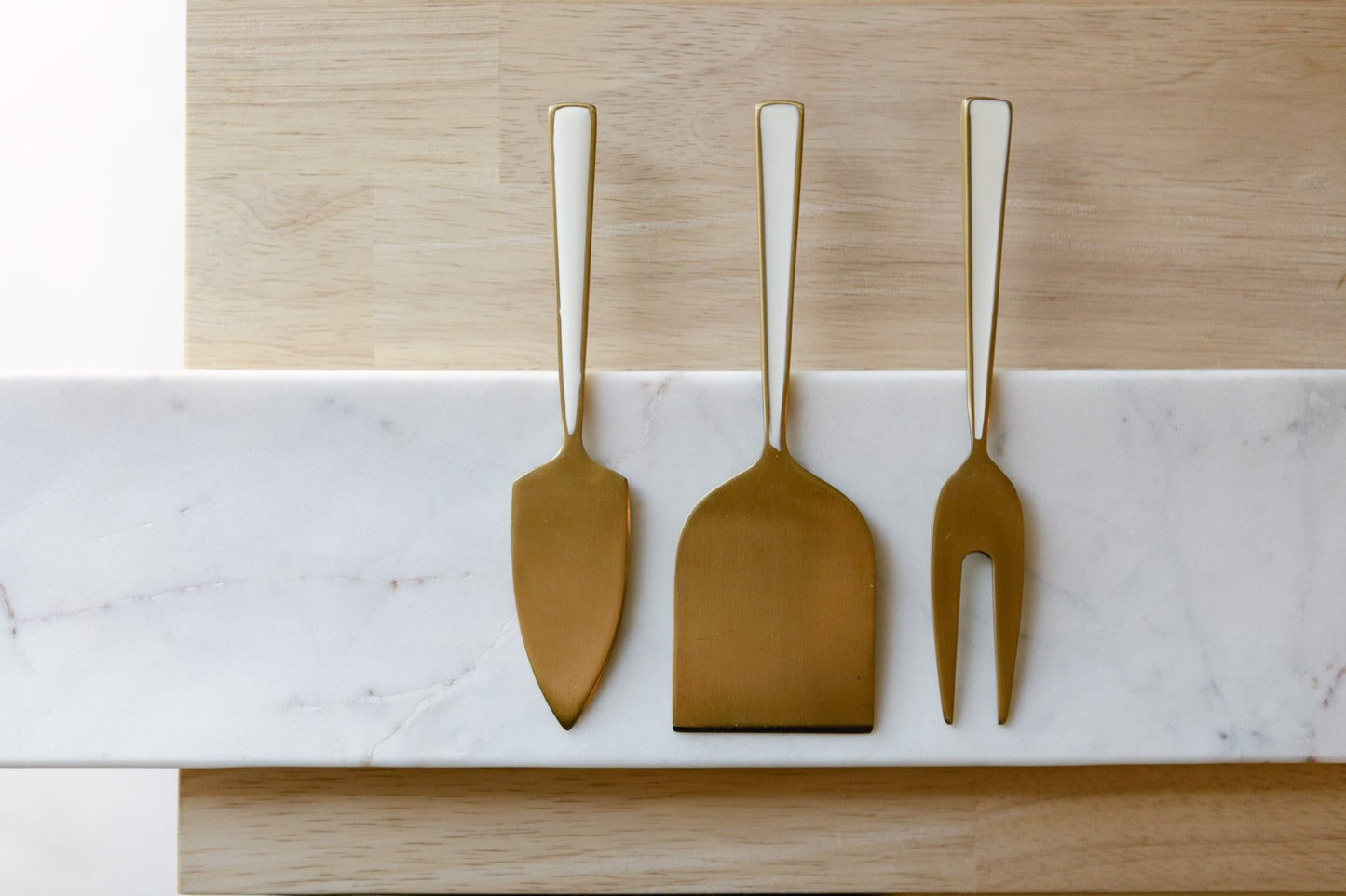 Ivory Cheese Knives Set - IDYLL MANOR