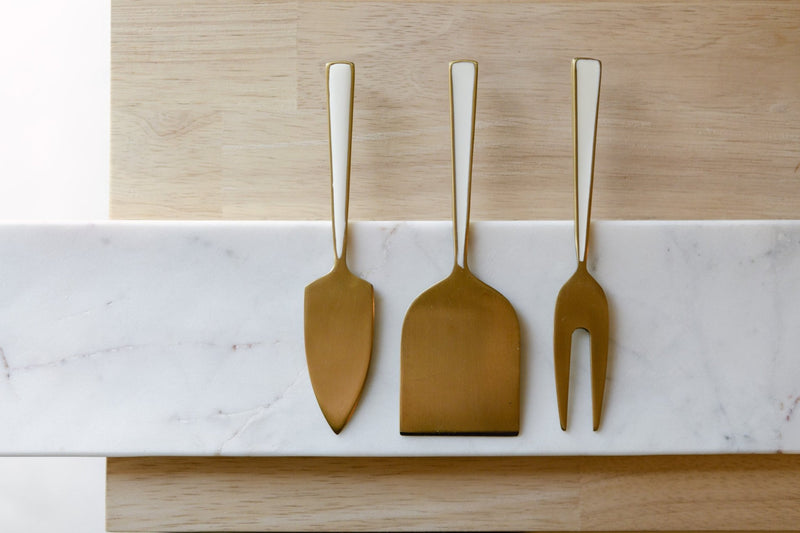 Ivory Cheese Knives Set - IDYLL MANOR