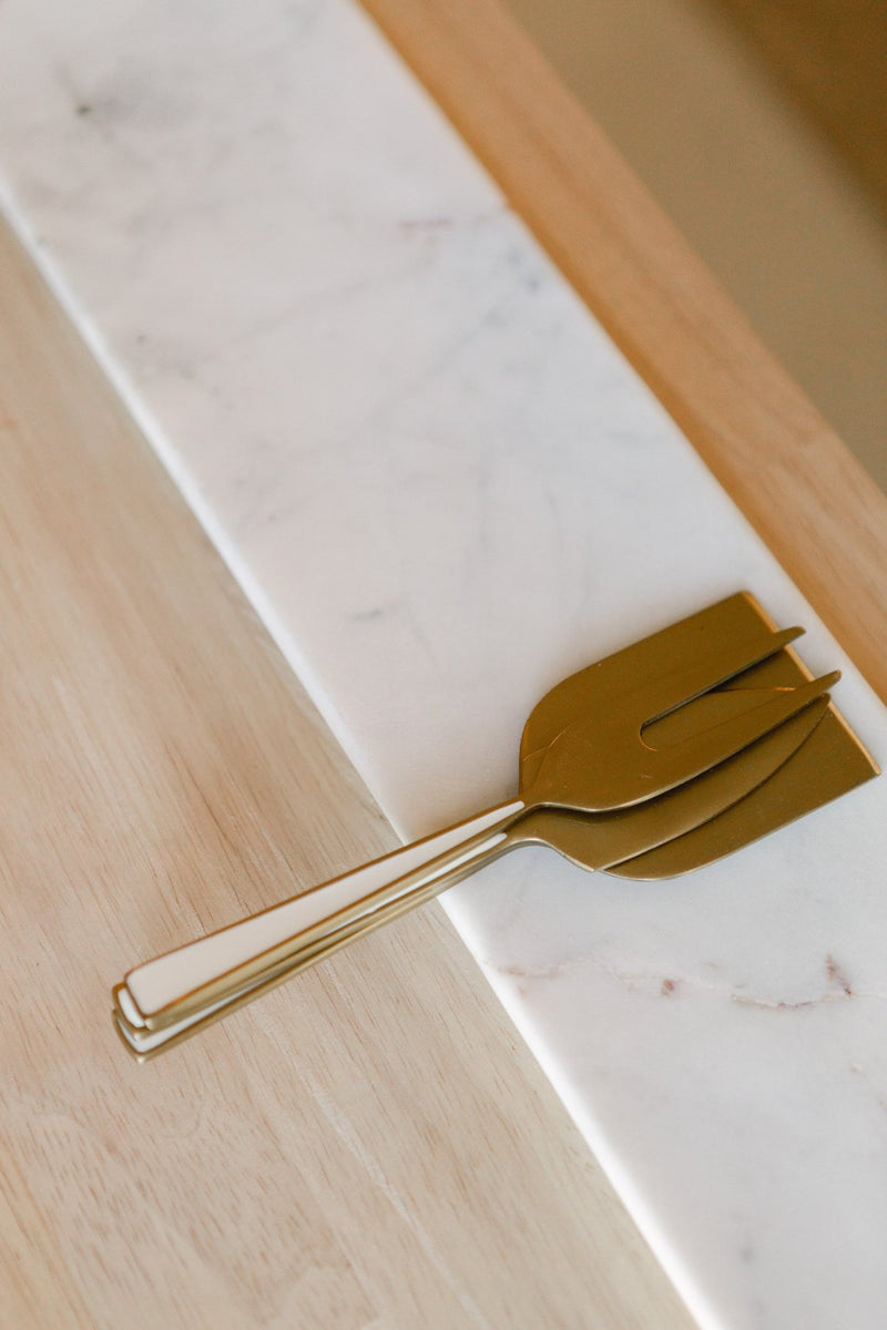 Ivory Cheese Knives Set - IDYLL MANOR