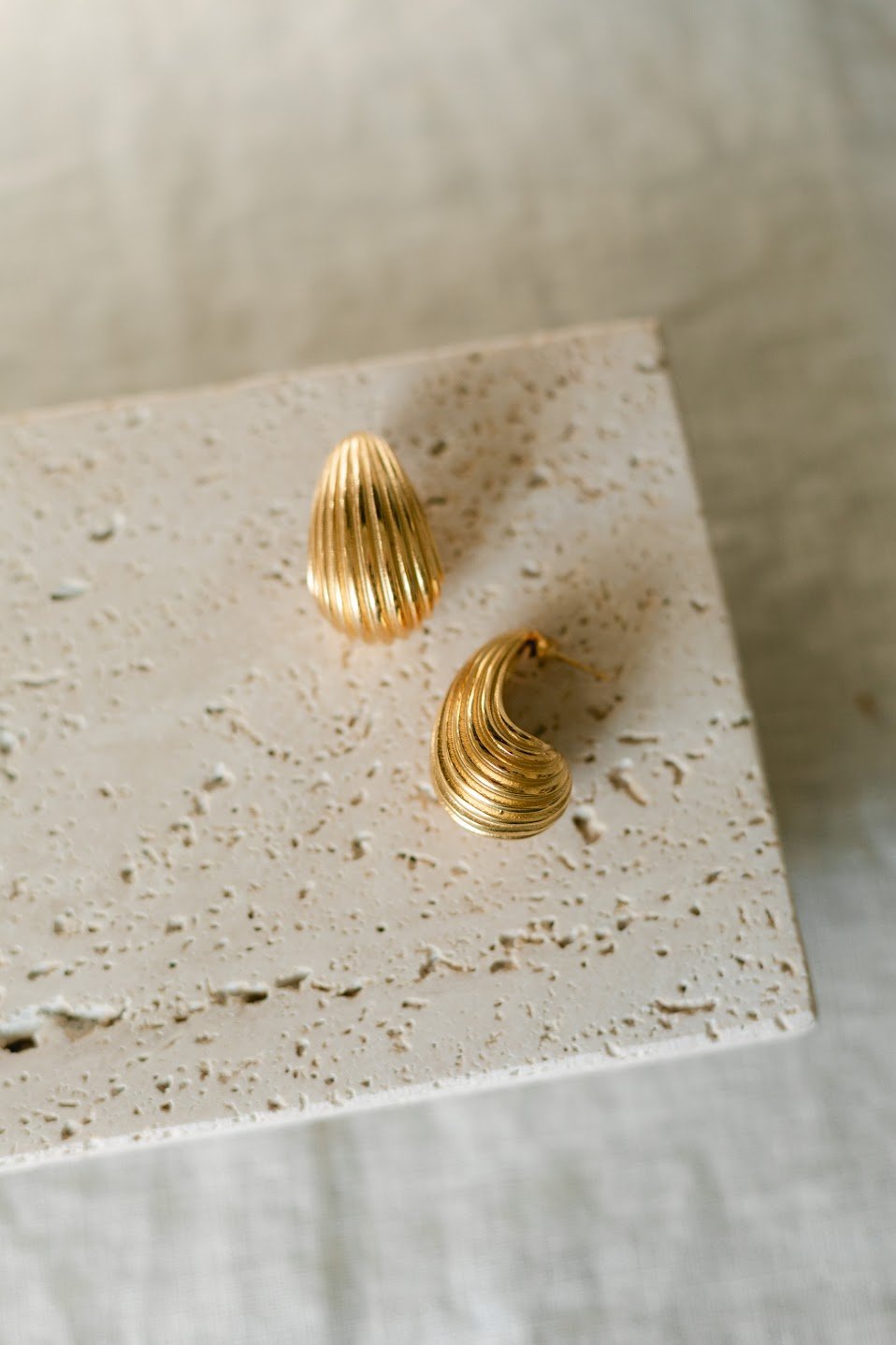 Chunky Shell Claw Hoops - IDYLL MANOR