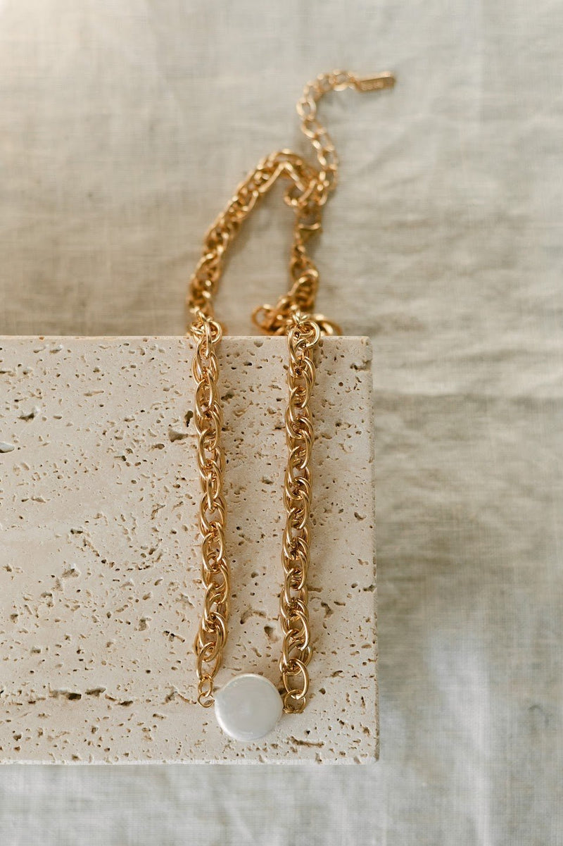 Pearl Rope Chain Necklace - IDYLL MANOR