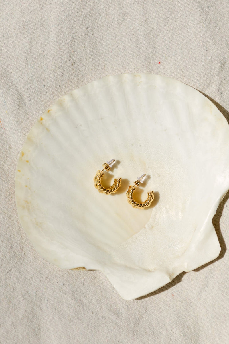 Thady Chunky Hoop Earrings - IDYLL MANOR
