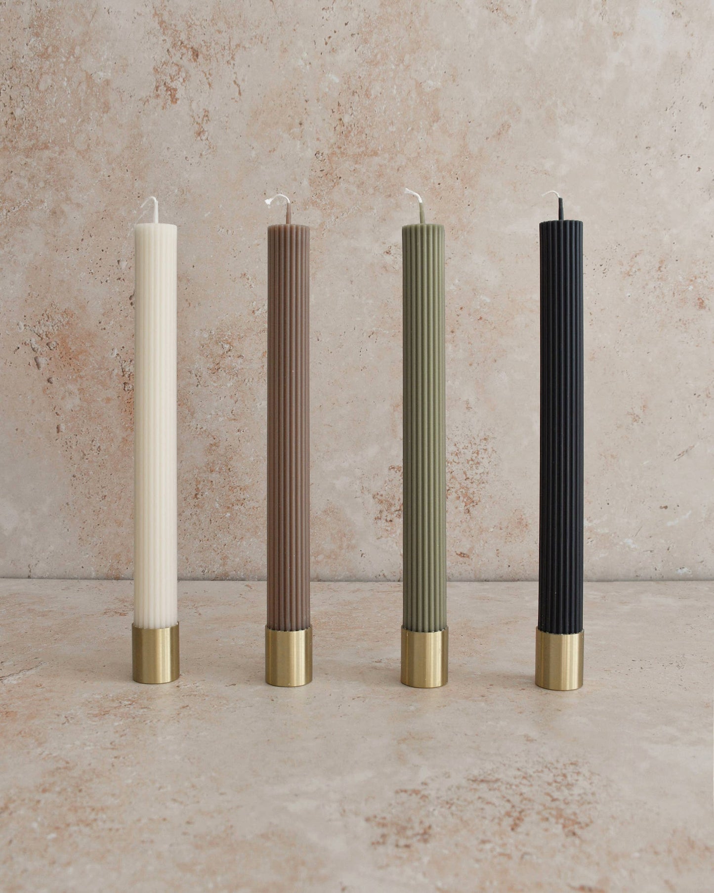Cream Roman Taper Candle | Set of 2