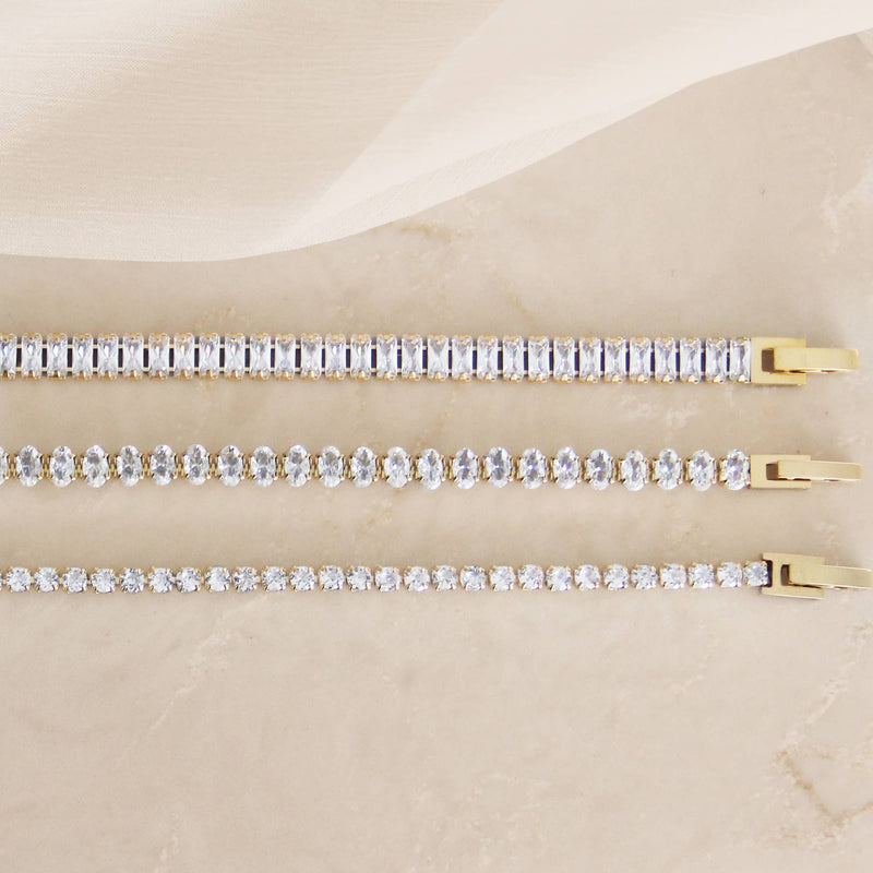 Tennis Bracelet | Baguette - IDYLL MANOR
