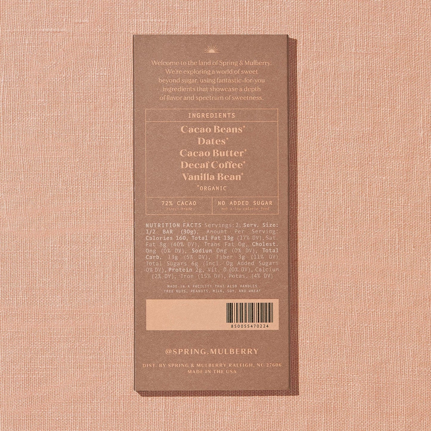 Coffee Date | Organic Sweetened Dark Chocolate - IDYLL MANOR