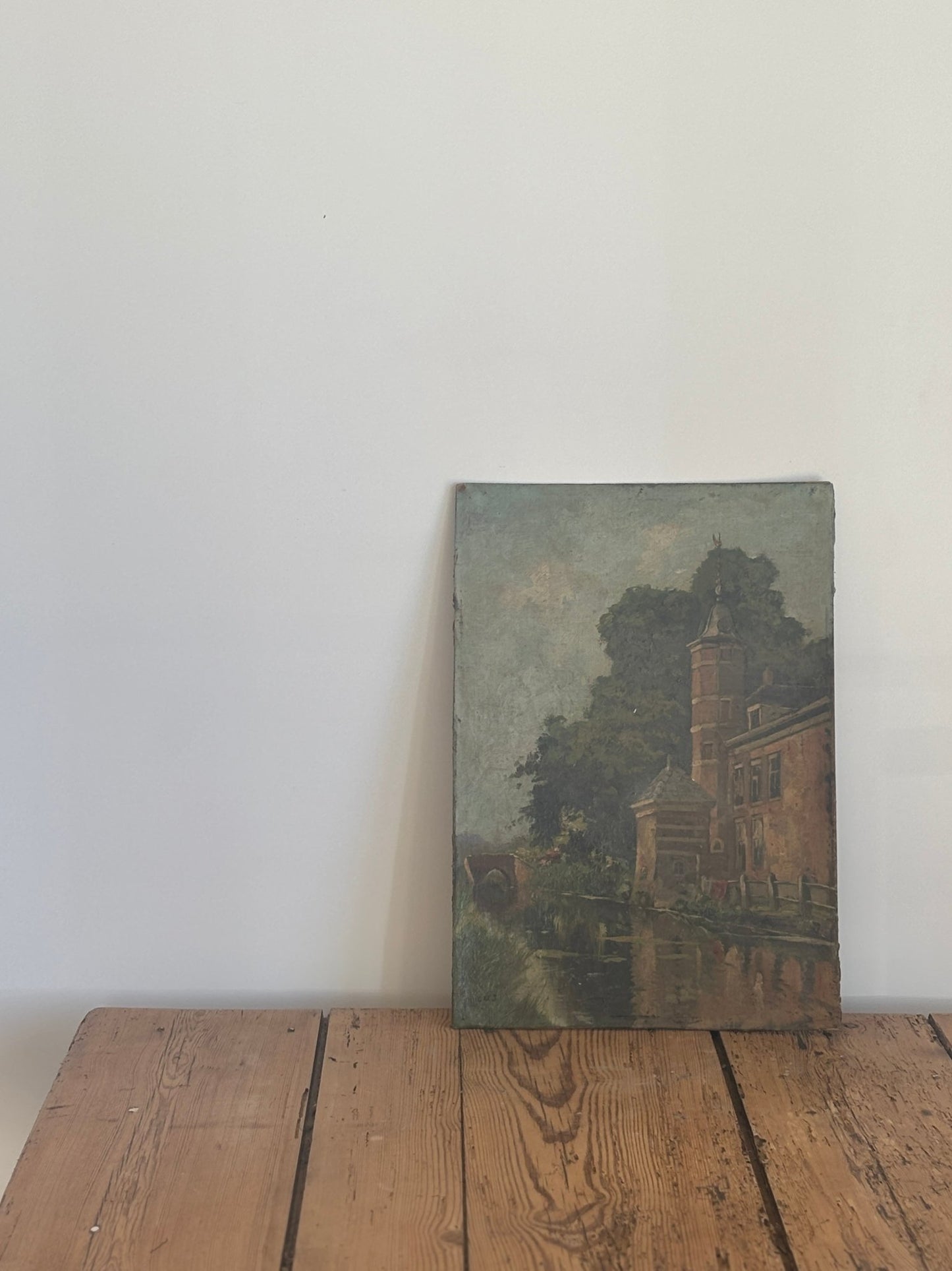 1800s Oil on Board - Hague School - IDYLL MANOR