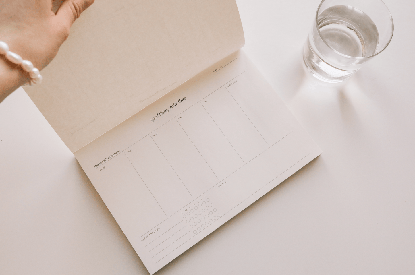 Good Things Take Time Weekly Notepad - IDYLL MANOR