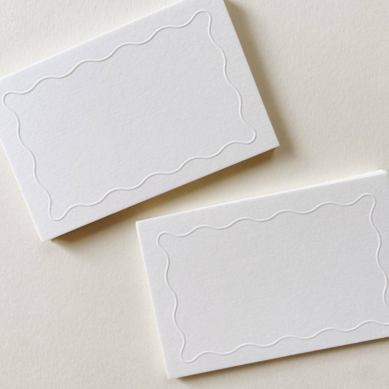 Squiggle Place Cards No. 01 | Set of 12 - IDYLL MANOR
