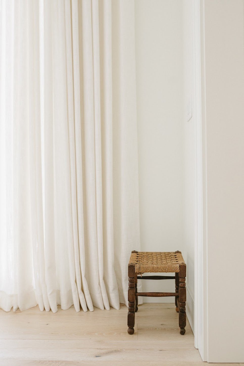Antique Wooden Stool - IDYLL MANOR