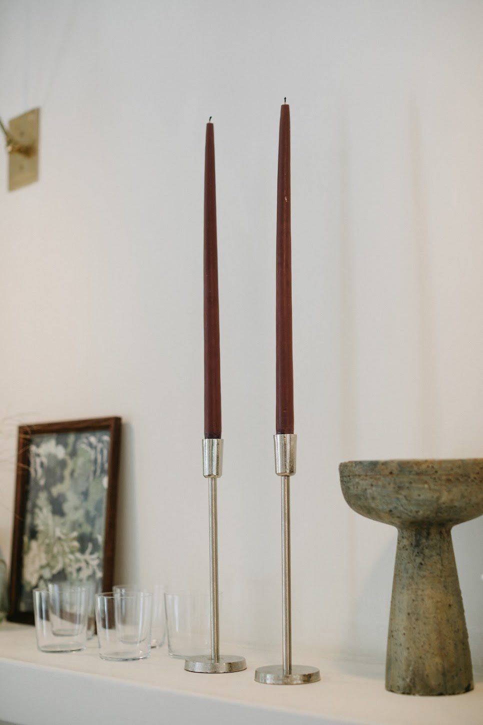 Silver Candlestick (Various Sizes) - IDYLL MANOR