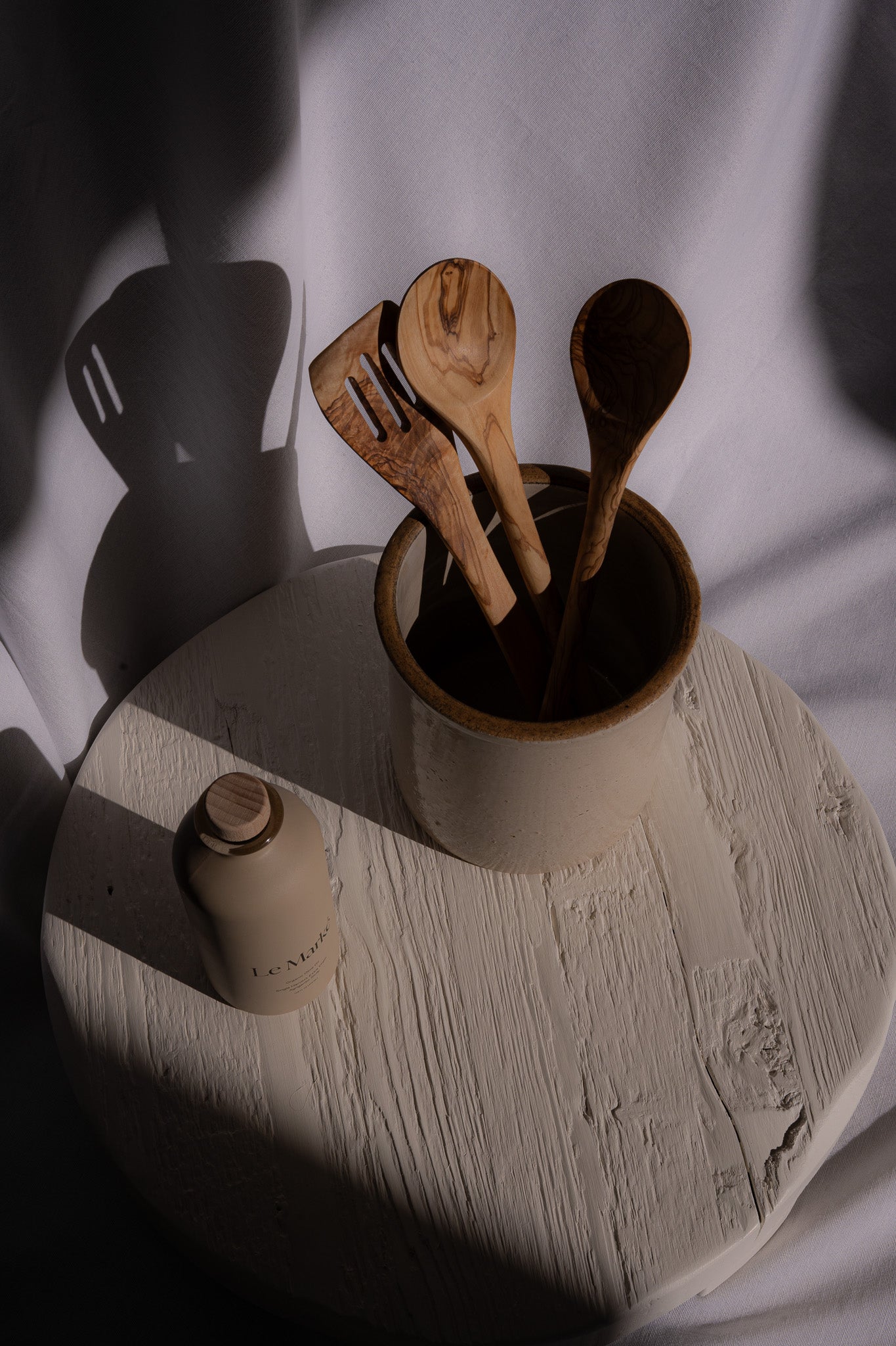 Round White Trivet | Large