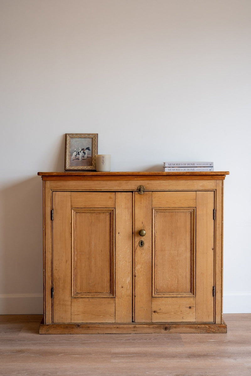 Antique English Pine Cupboard - IDYLL MANOR