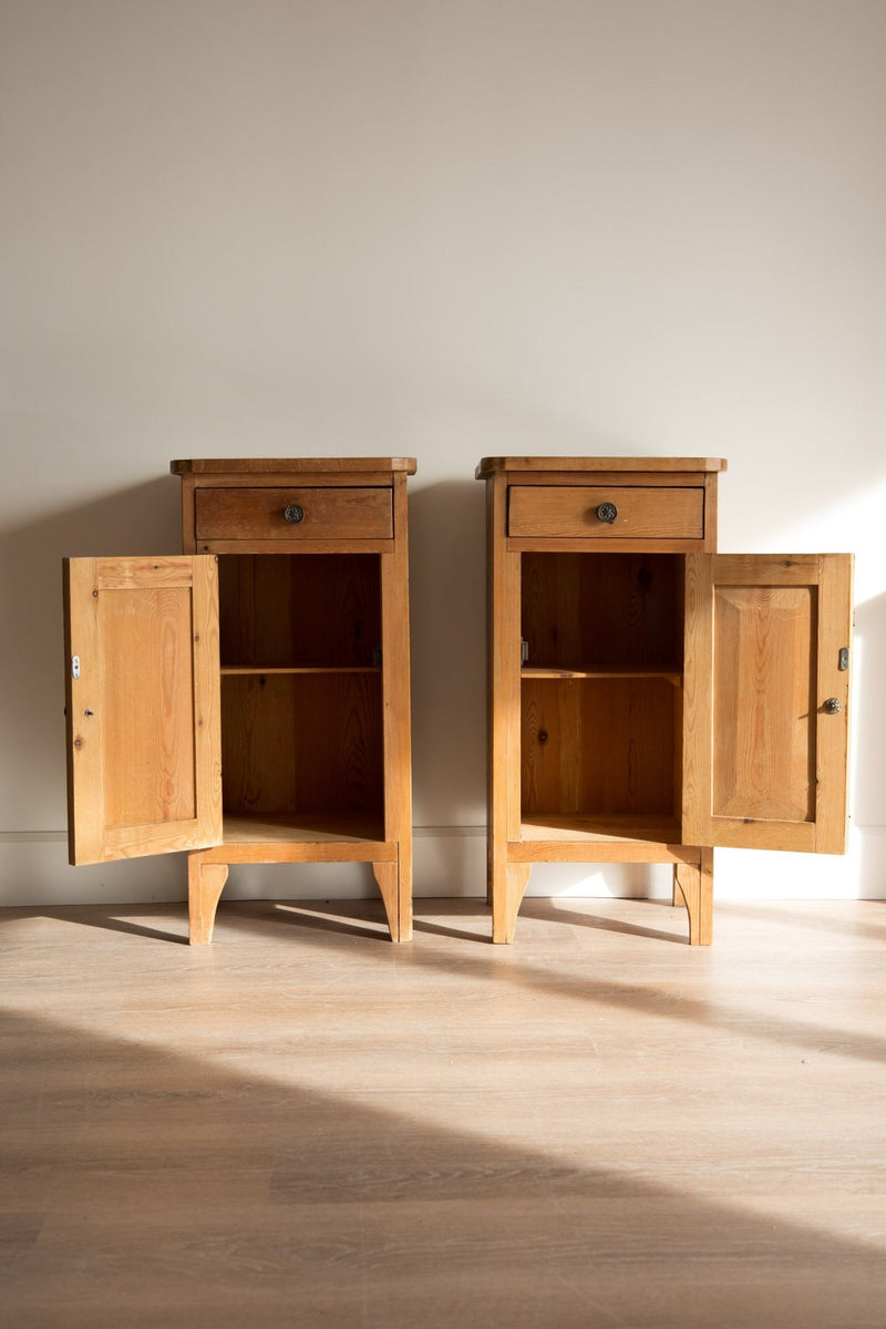 Pine Night Stands - Set of 2 - IDYLL MANOR
