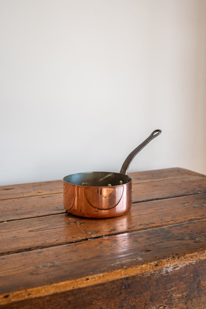 Antique French Copper Pots - Set of 5 - IDYLL MANOR