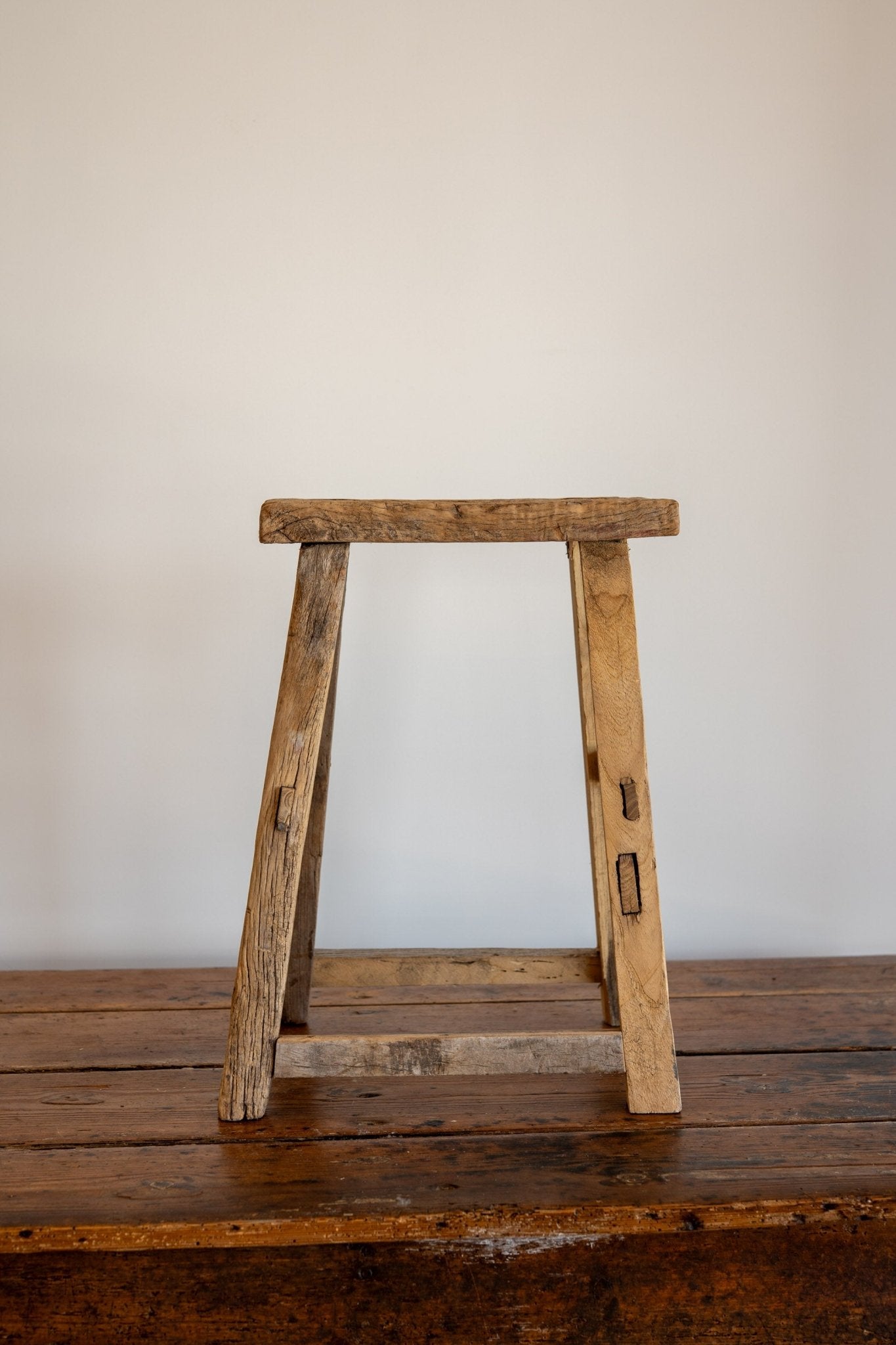 Large Primitive Stools - IDYLL MANOR