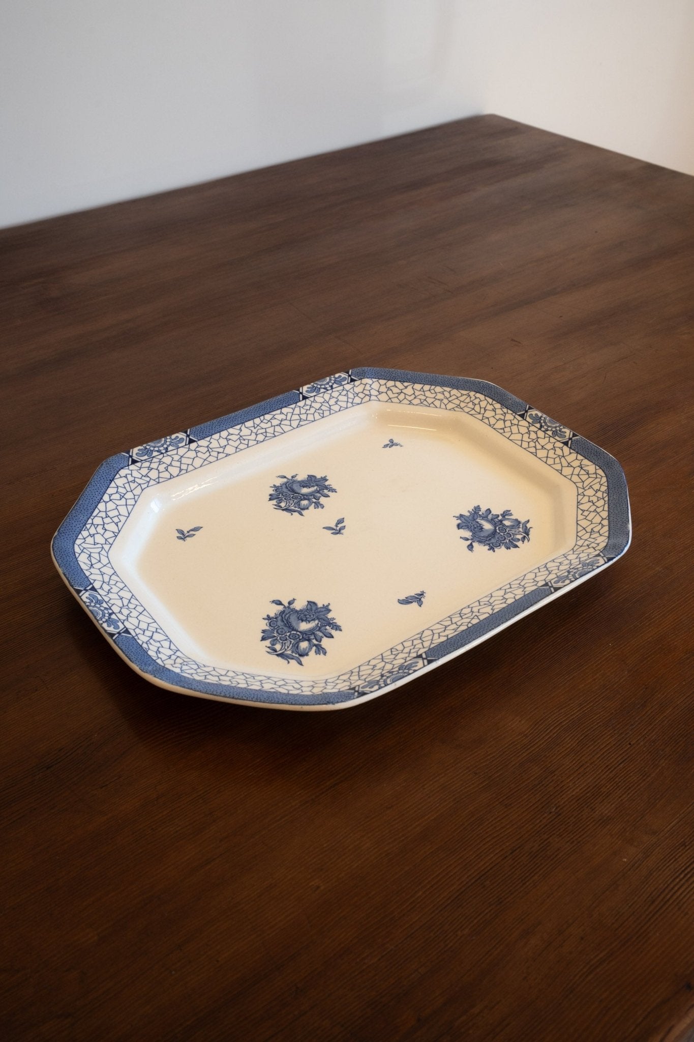 Floral Large Serving Plate - IDYLL MANOR