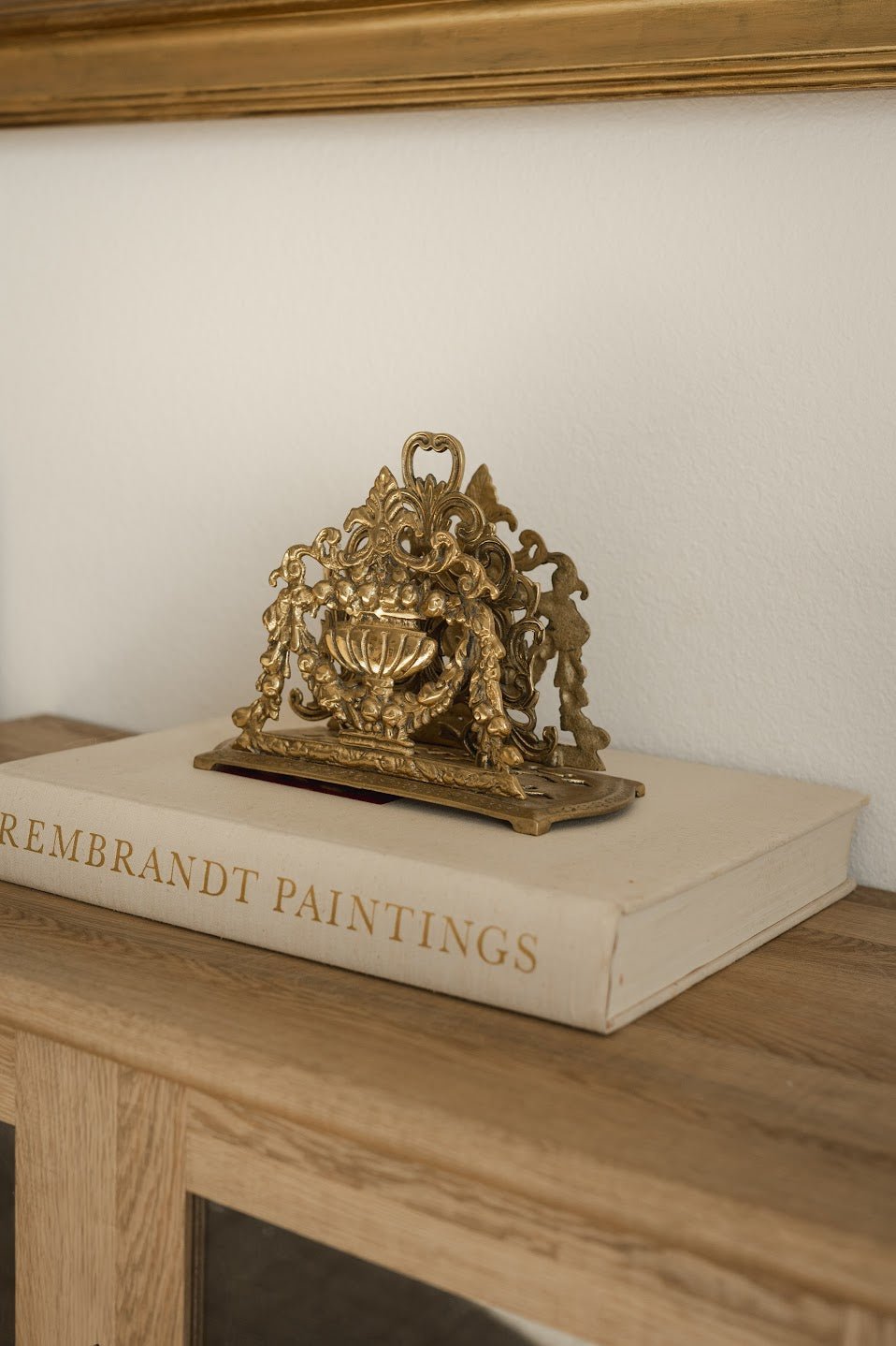 Victorian Gilt Bronze Letter Keep - IDYLL MANOR