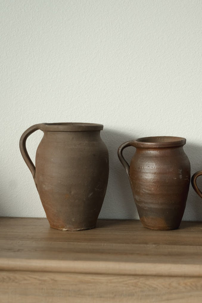 French Brown Jugs - IDYLL MANOR