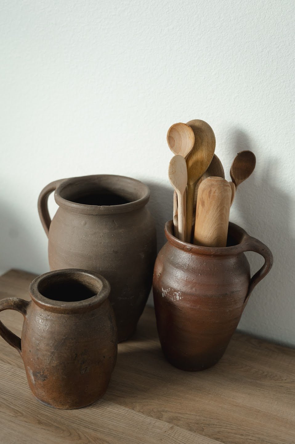 French Brown Jugs - IDYLL MANOR