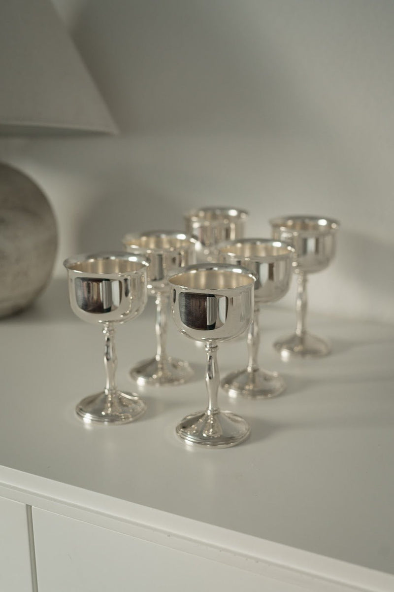 Silver Goblets | Set of 6 - IDYLL MANOR