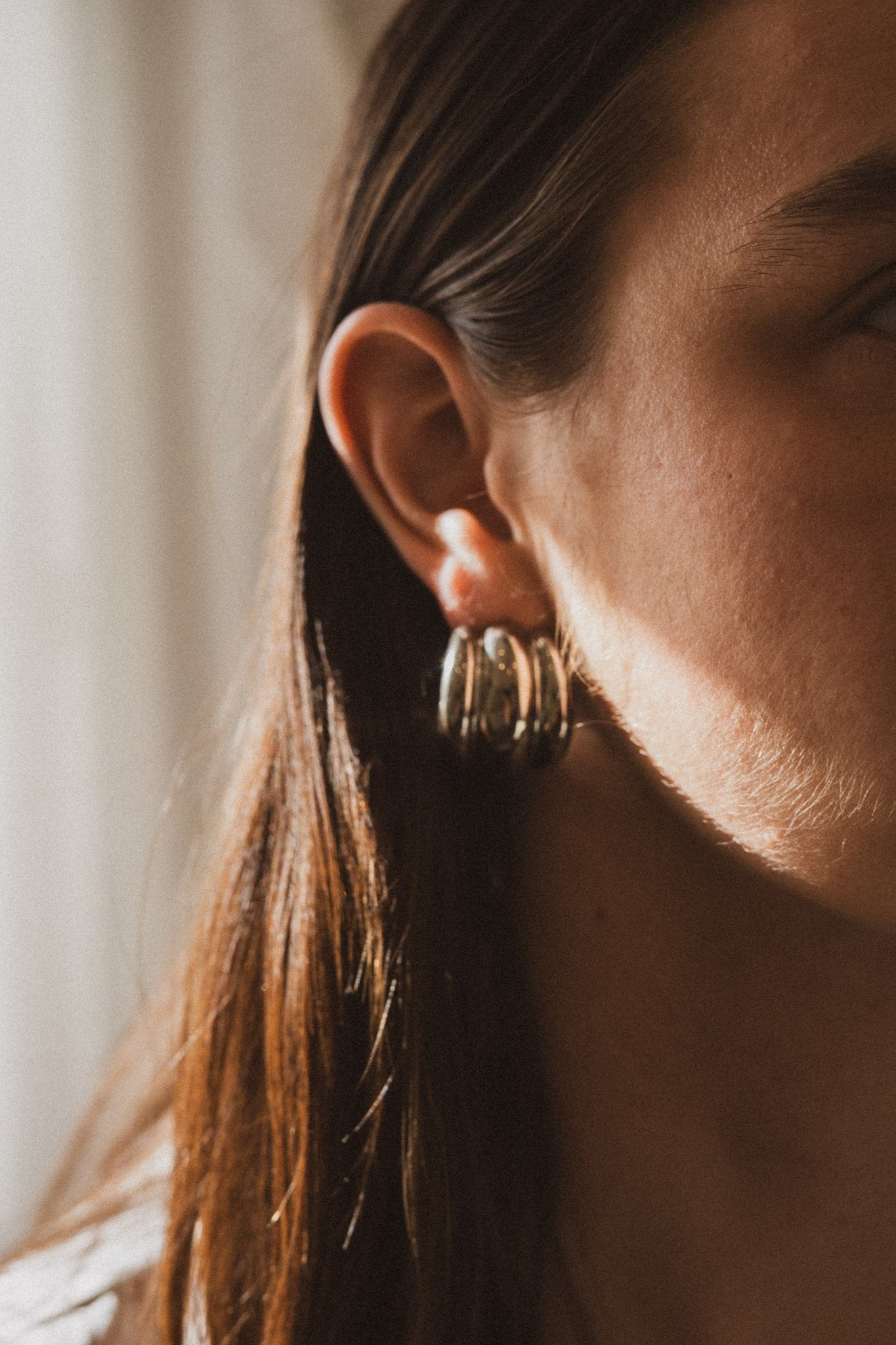Twisted Polished Hoop Earrings - IDYLL MANOR