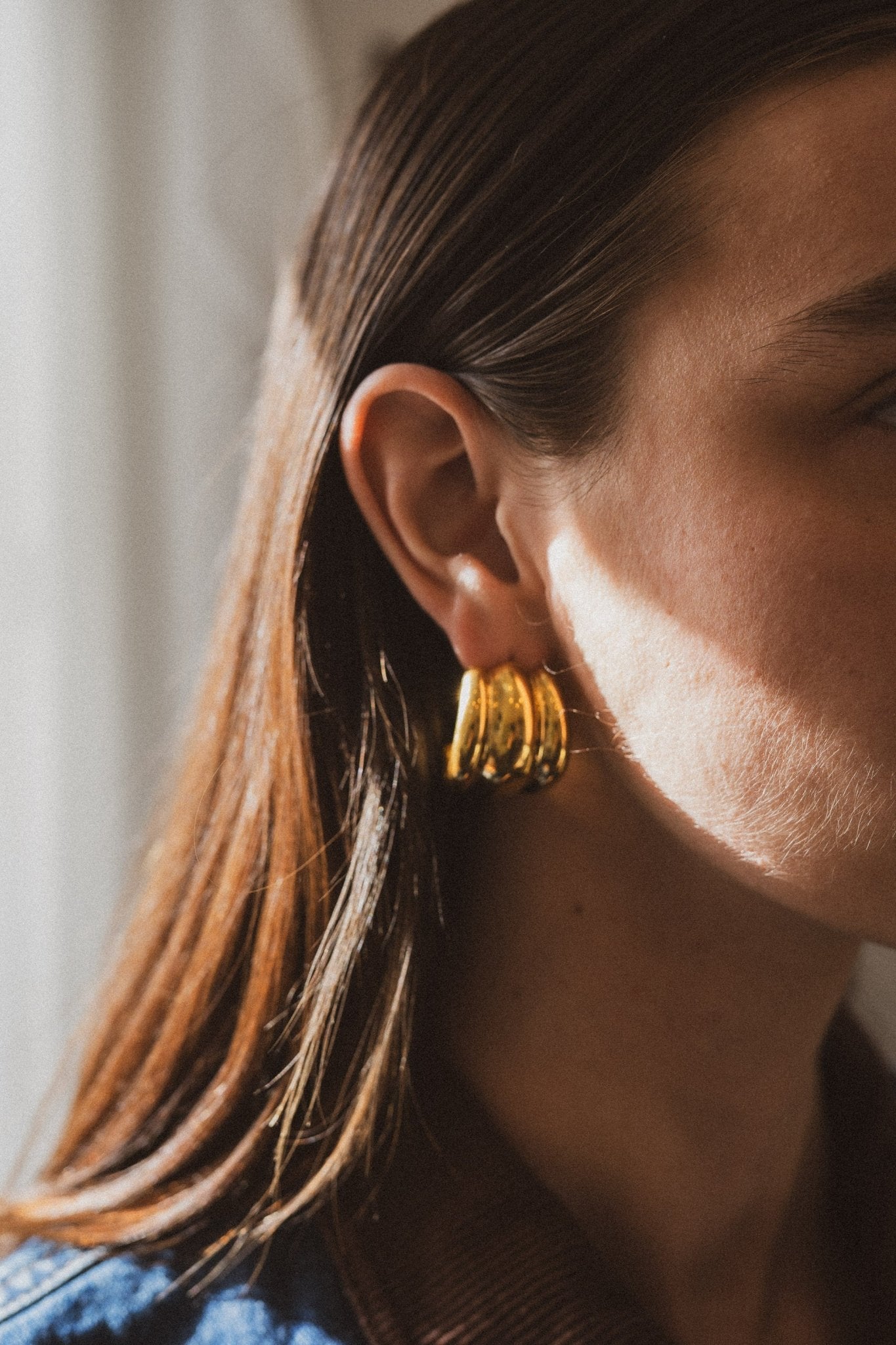 Twisted Polished Hoop Earrings - IDYLL MANOR