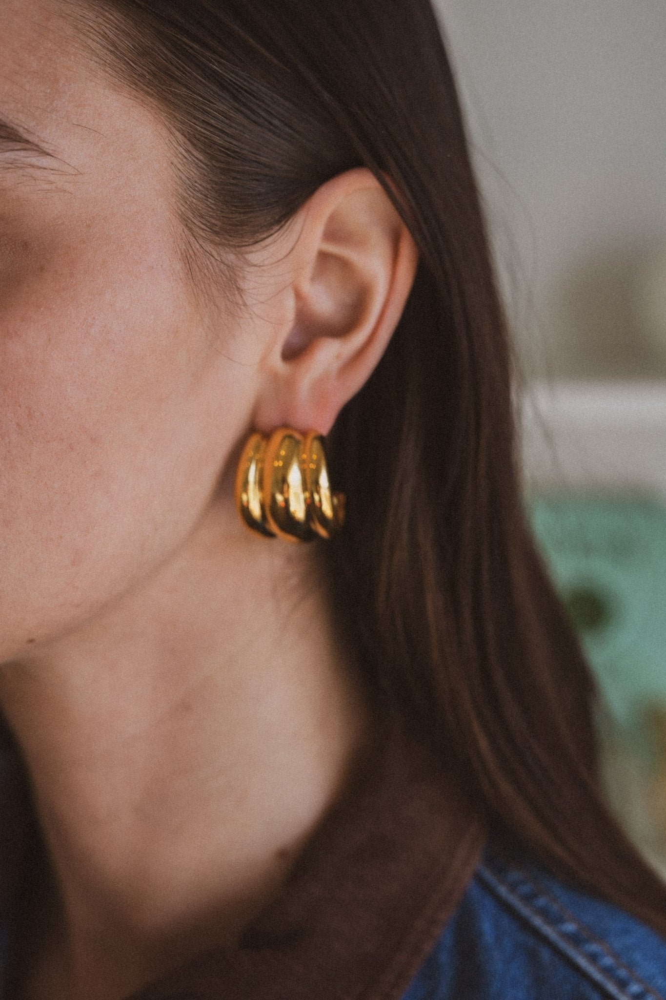 Twisted Polished Hoop Earrings - IDYLL MANOR