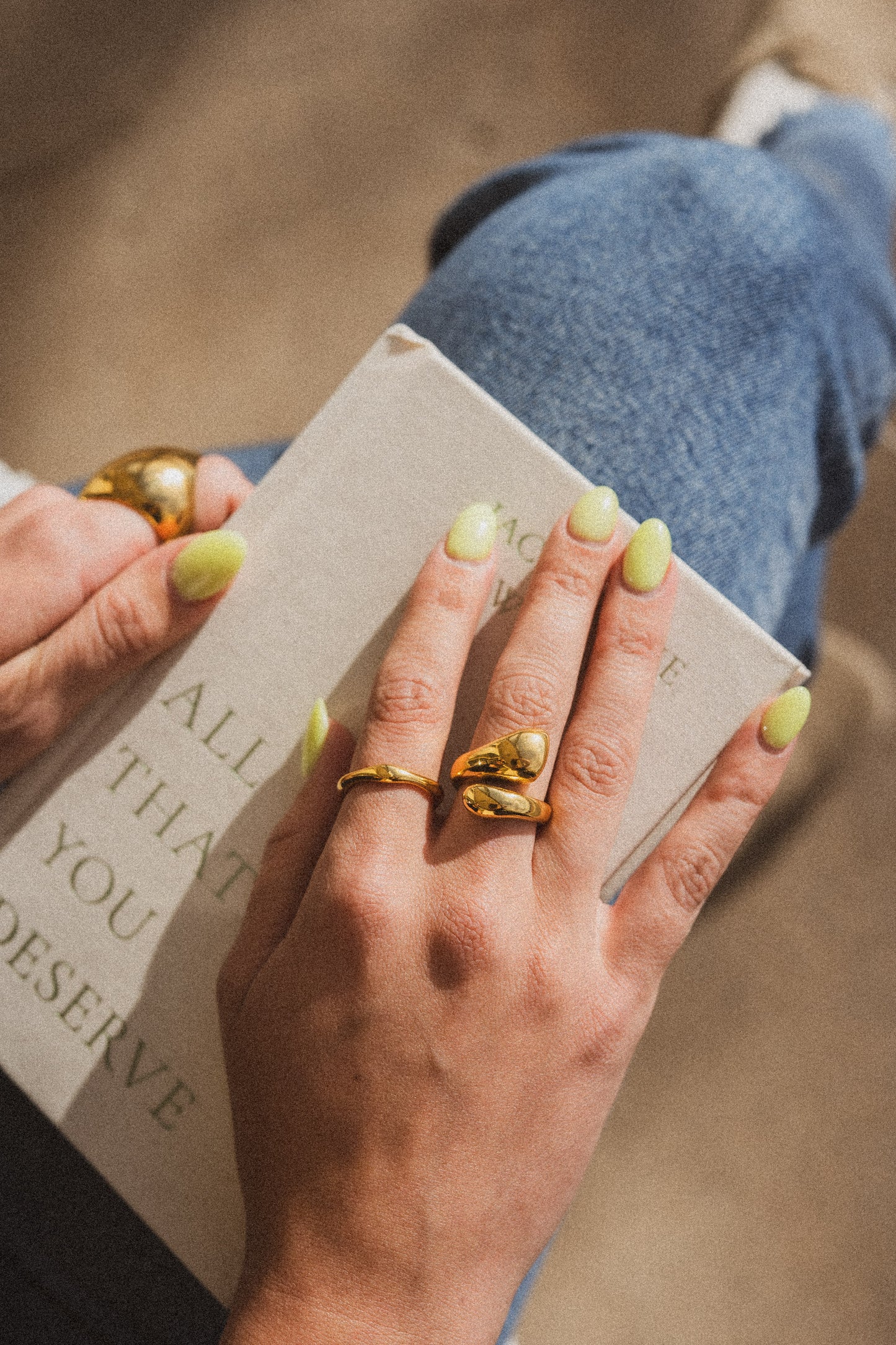 Water Drop Chunky Ring
