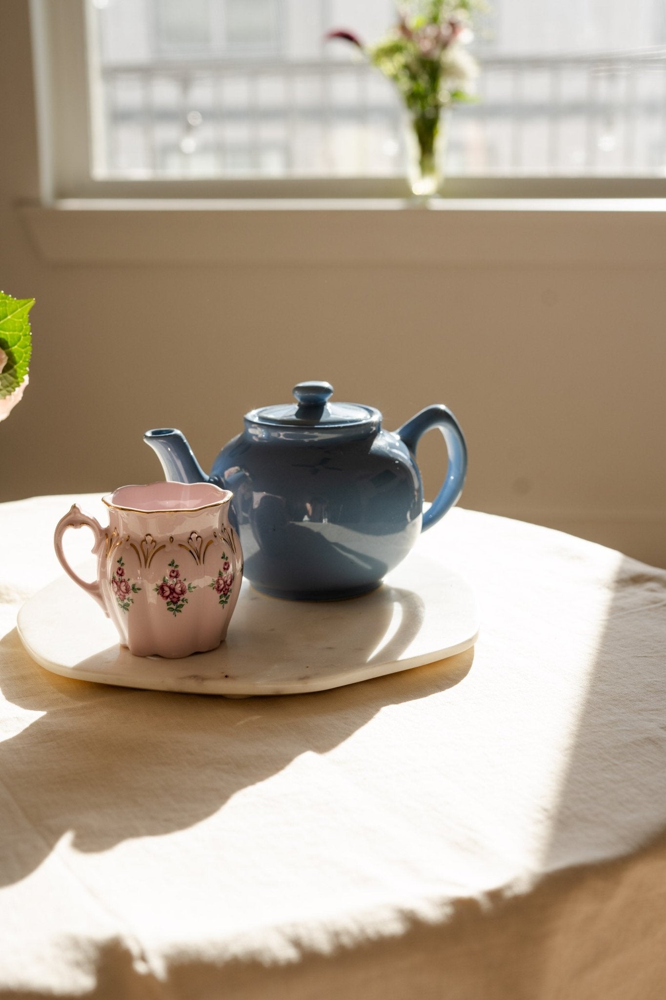Found Nancy Blue Teapot - IDYLL MANOR