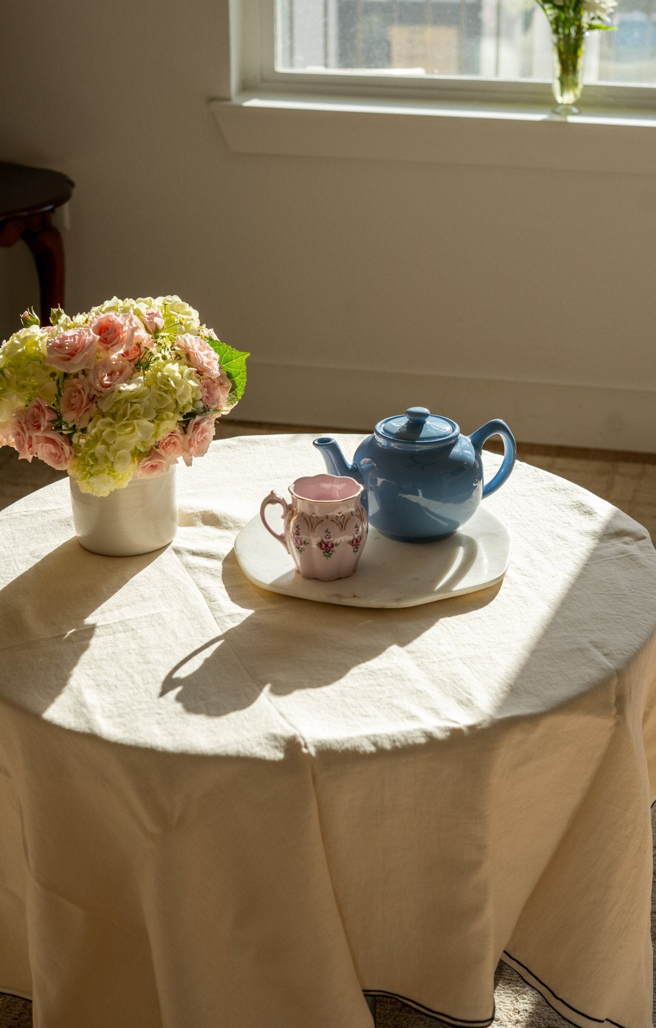 Found Nancy Blue Teapot - IDYLL MANOR