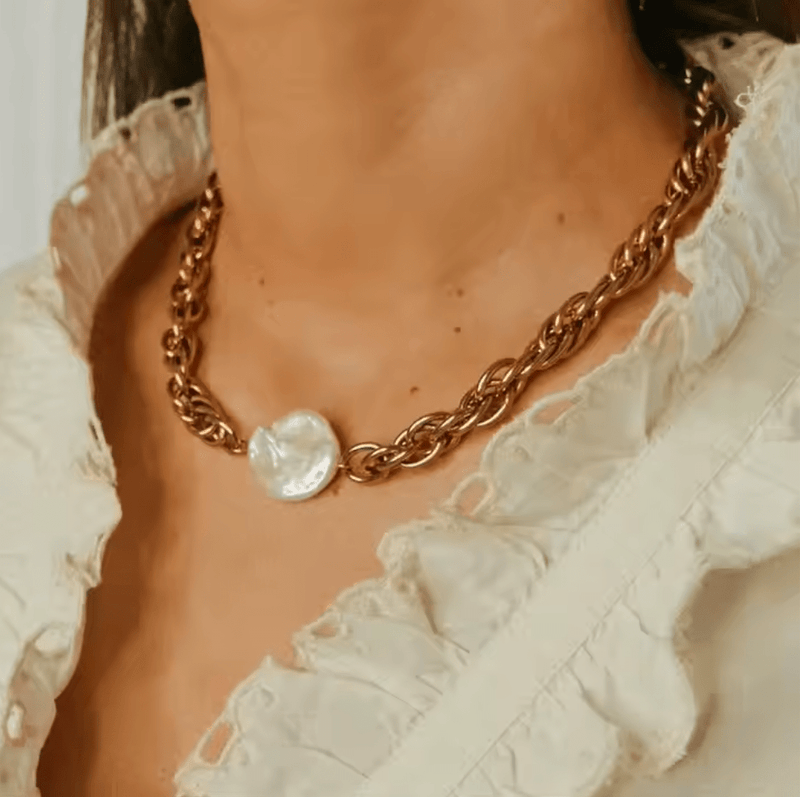 Pearl Rope Chain Necklace - IDYLL MANOR