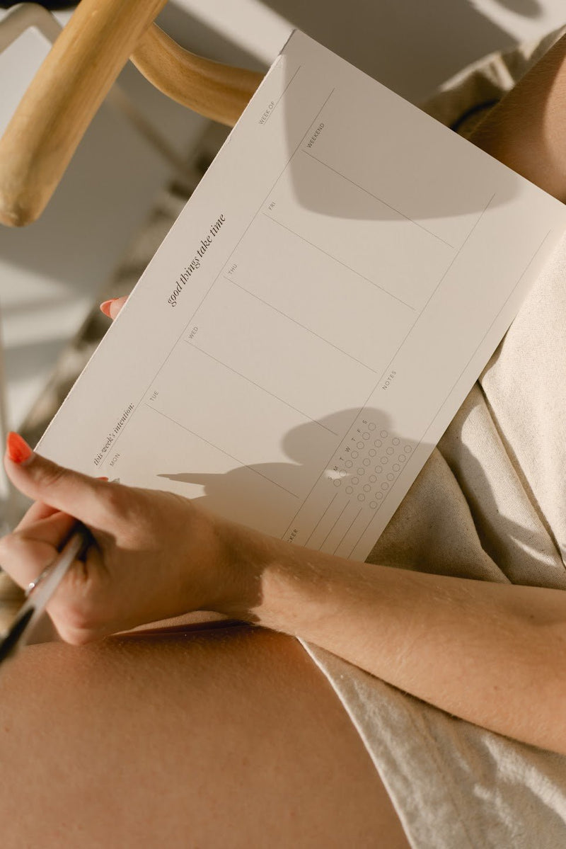 Good Things Take Time Weekly Notepad - IDYLL MANOR