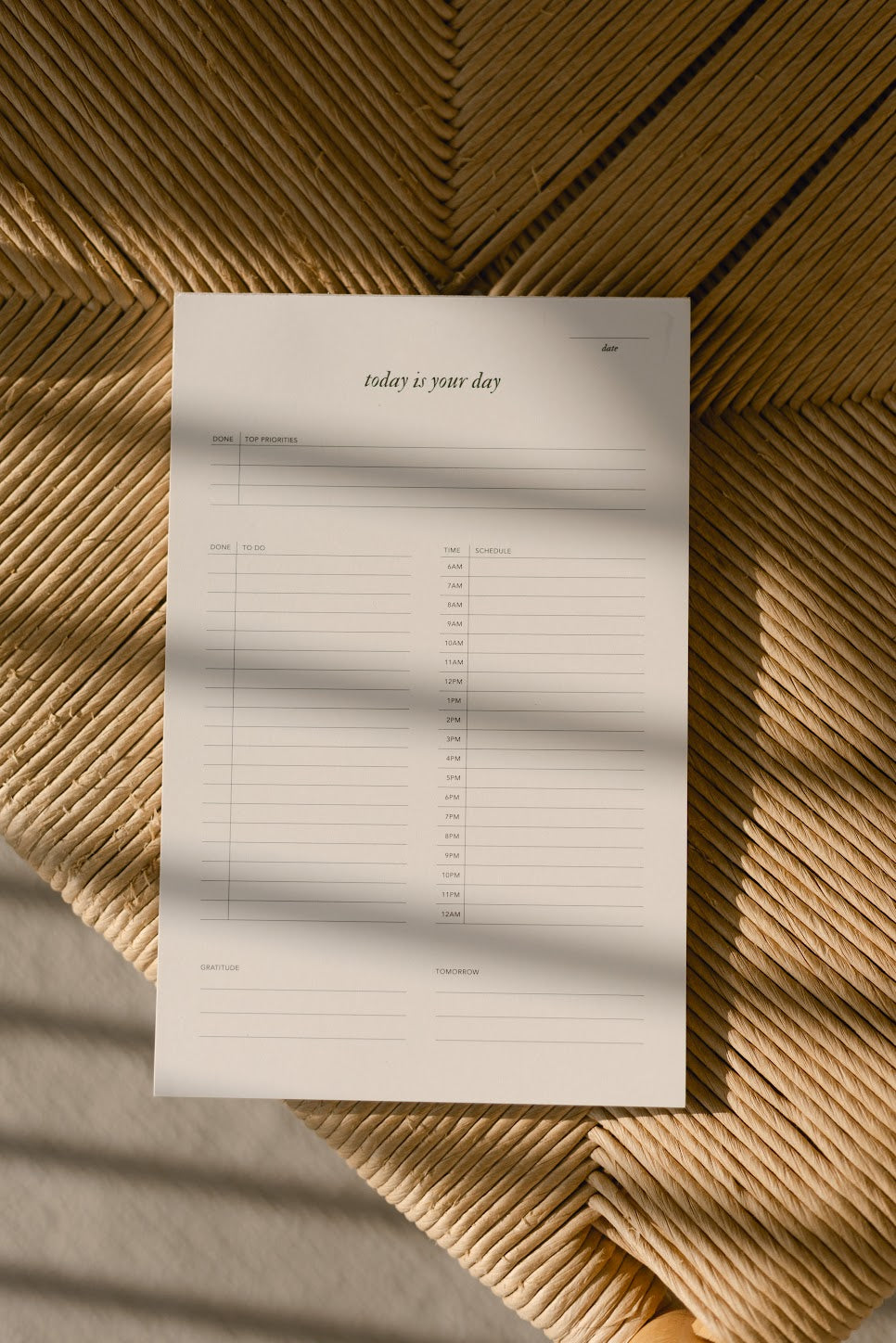 Today is Your Day Notepad