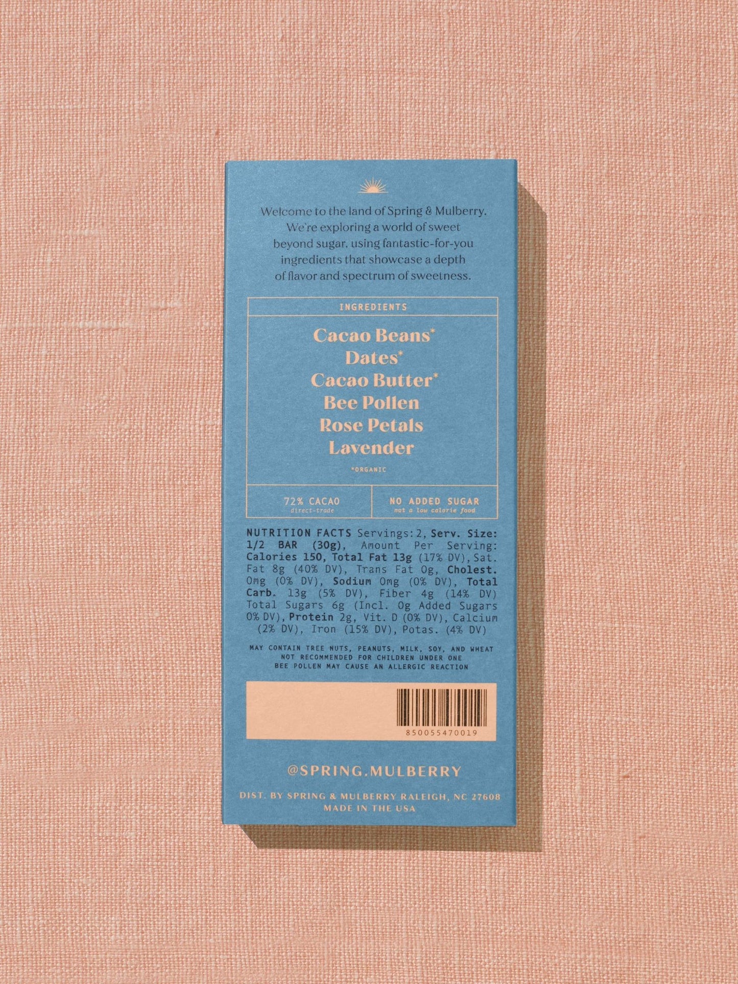 Lavender Rose Date | Organic Dark Chocolate - IDYLL MANOR