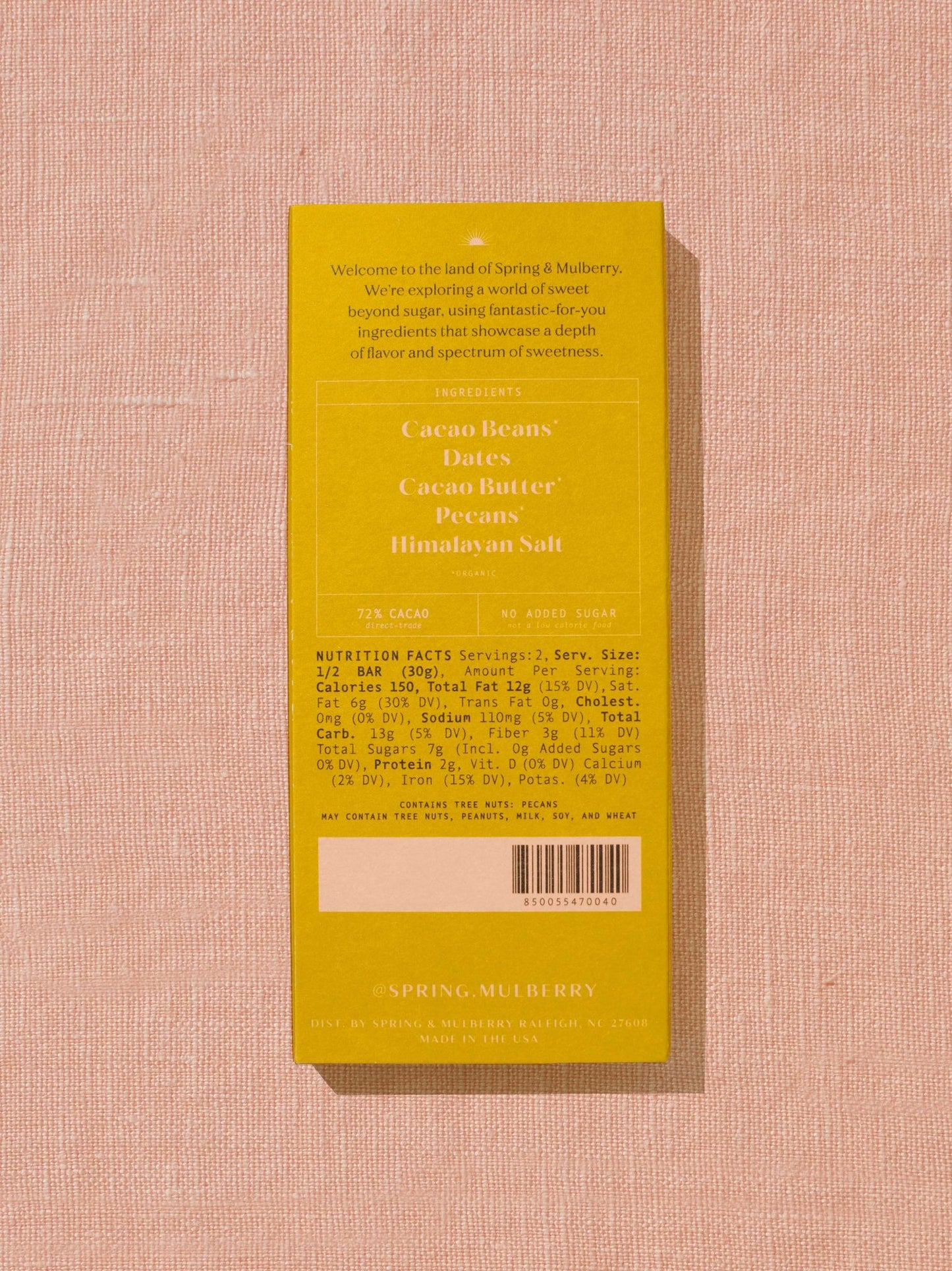 Pecan Date | Organic Dark Chocolate - IDYLL MANOR