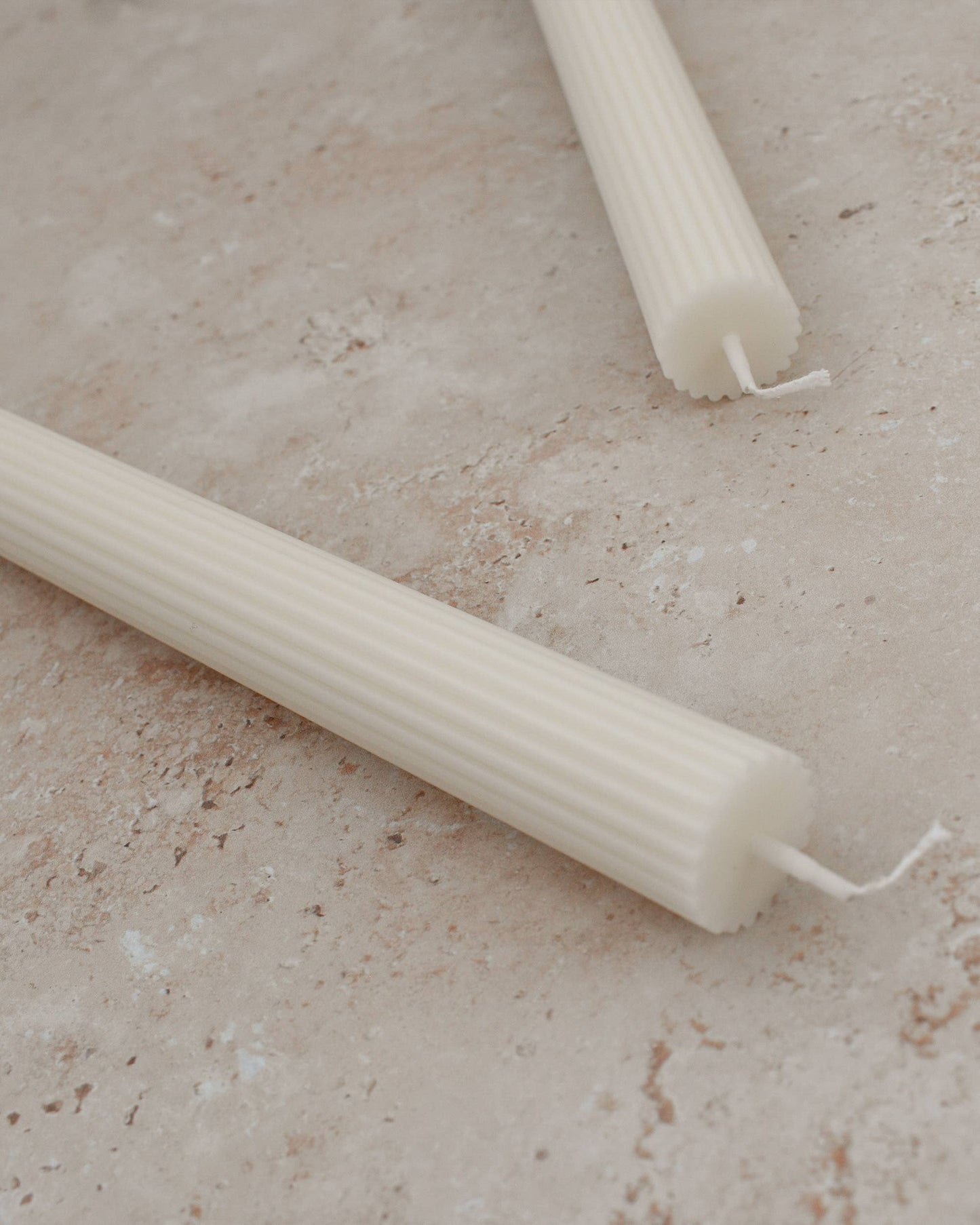 Cream Roman Taper Candle | Set of 2