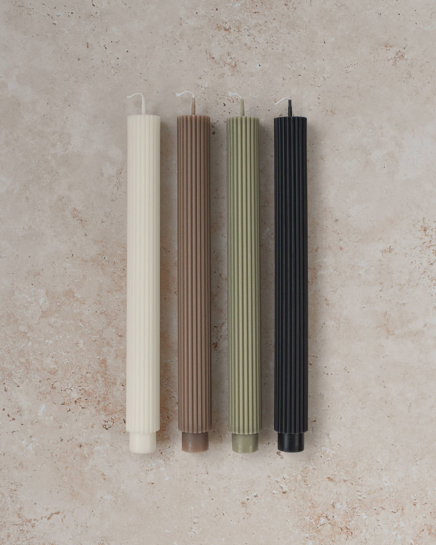 Cream Roman Taper Candle | Set of 2