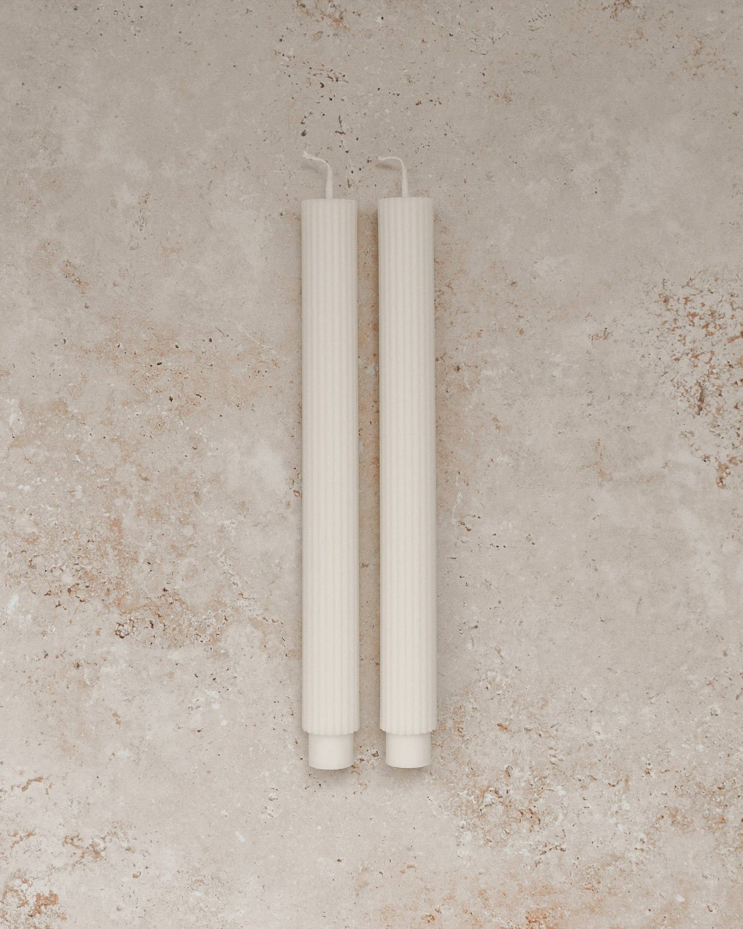Cream Roman Taper Candle | Set of 2