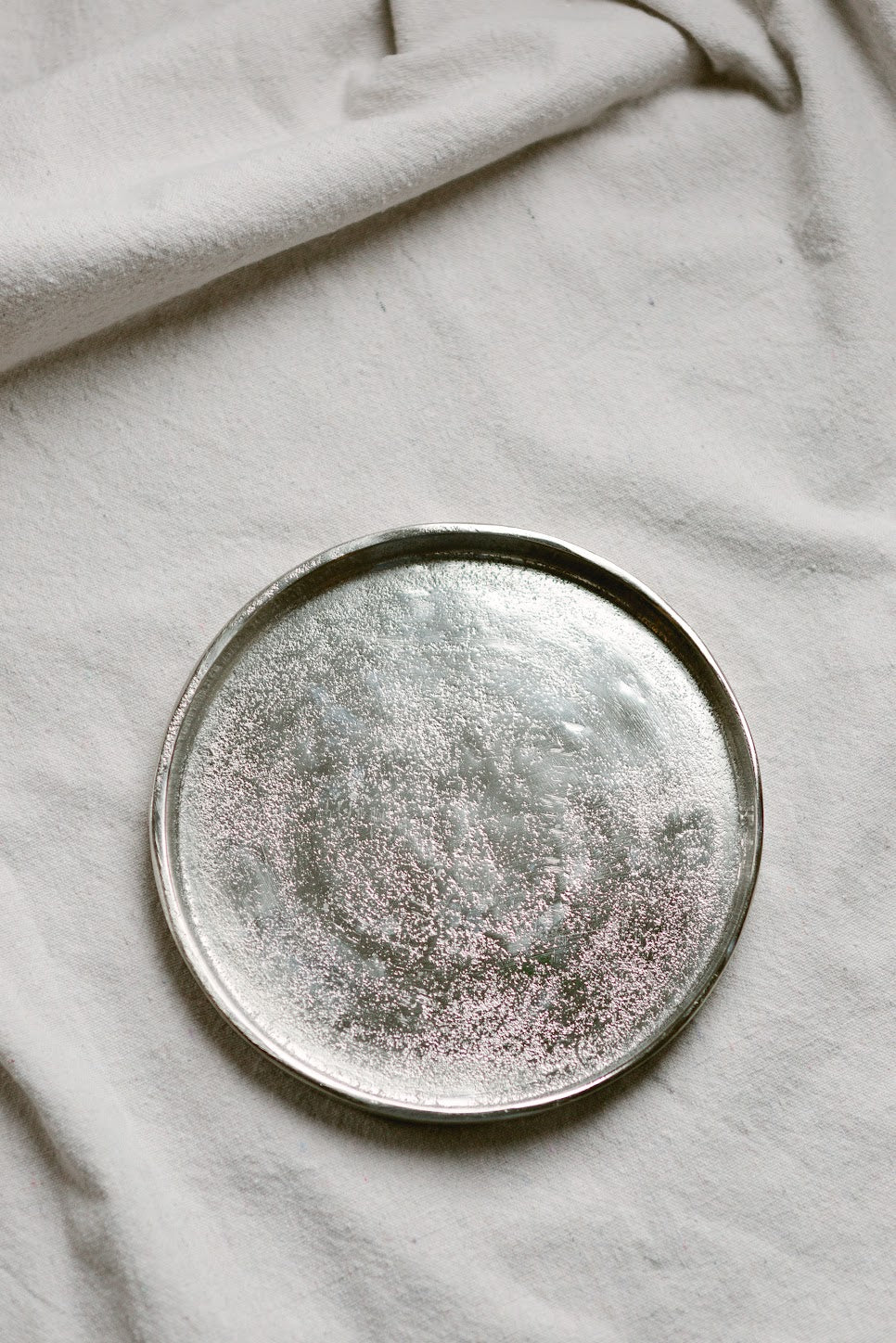 Round Silver Tray