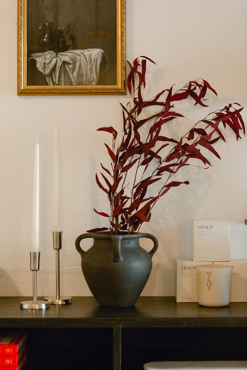 Black Terracotta Vase - IDYLL MANOR