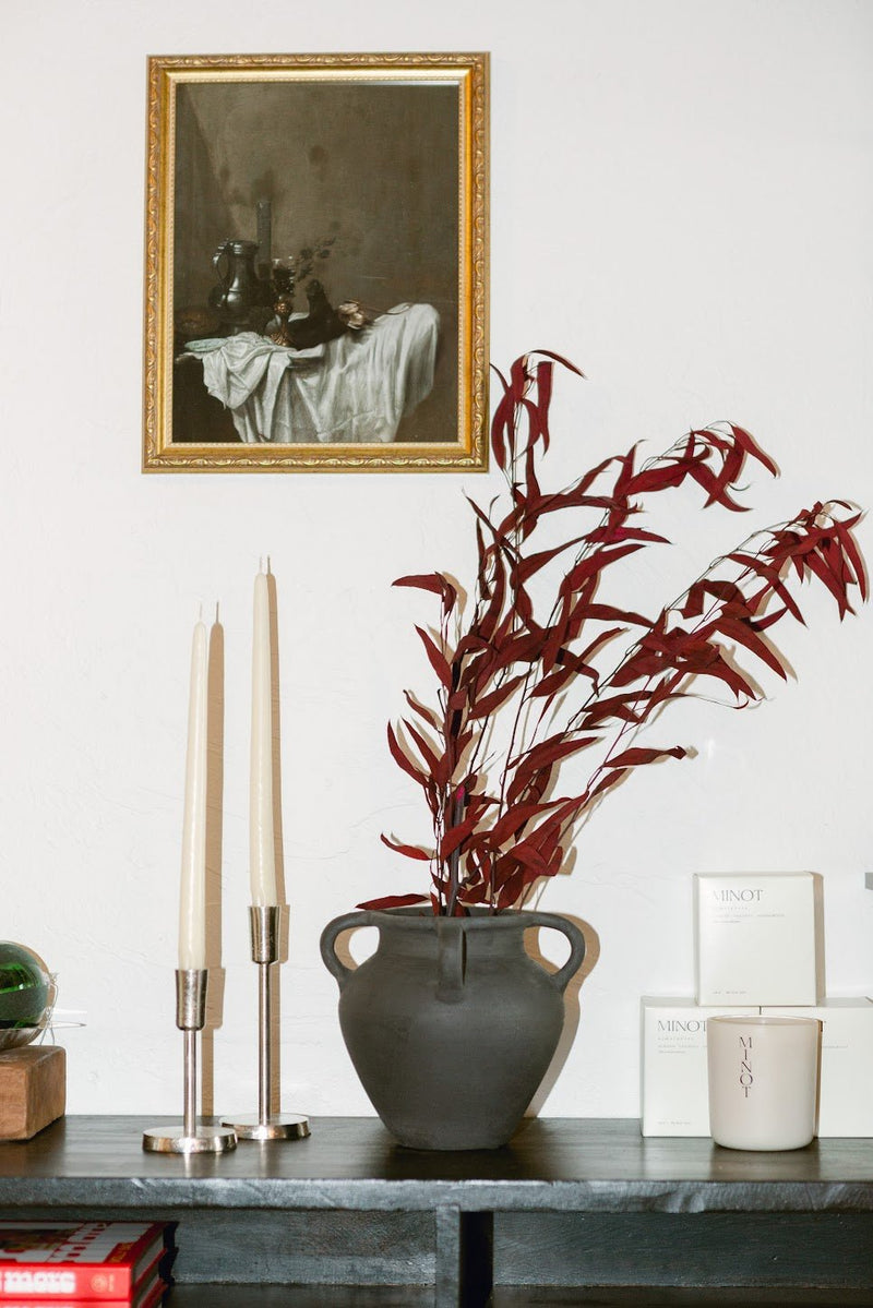 Black Terracotta Vase - IDYLL MANOR